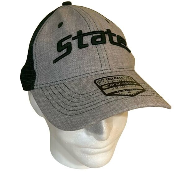 Michigan State Spartans Hat gray green SnapBack colosseum new - Picture 1 of 6